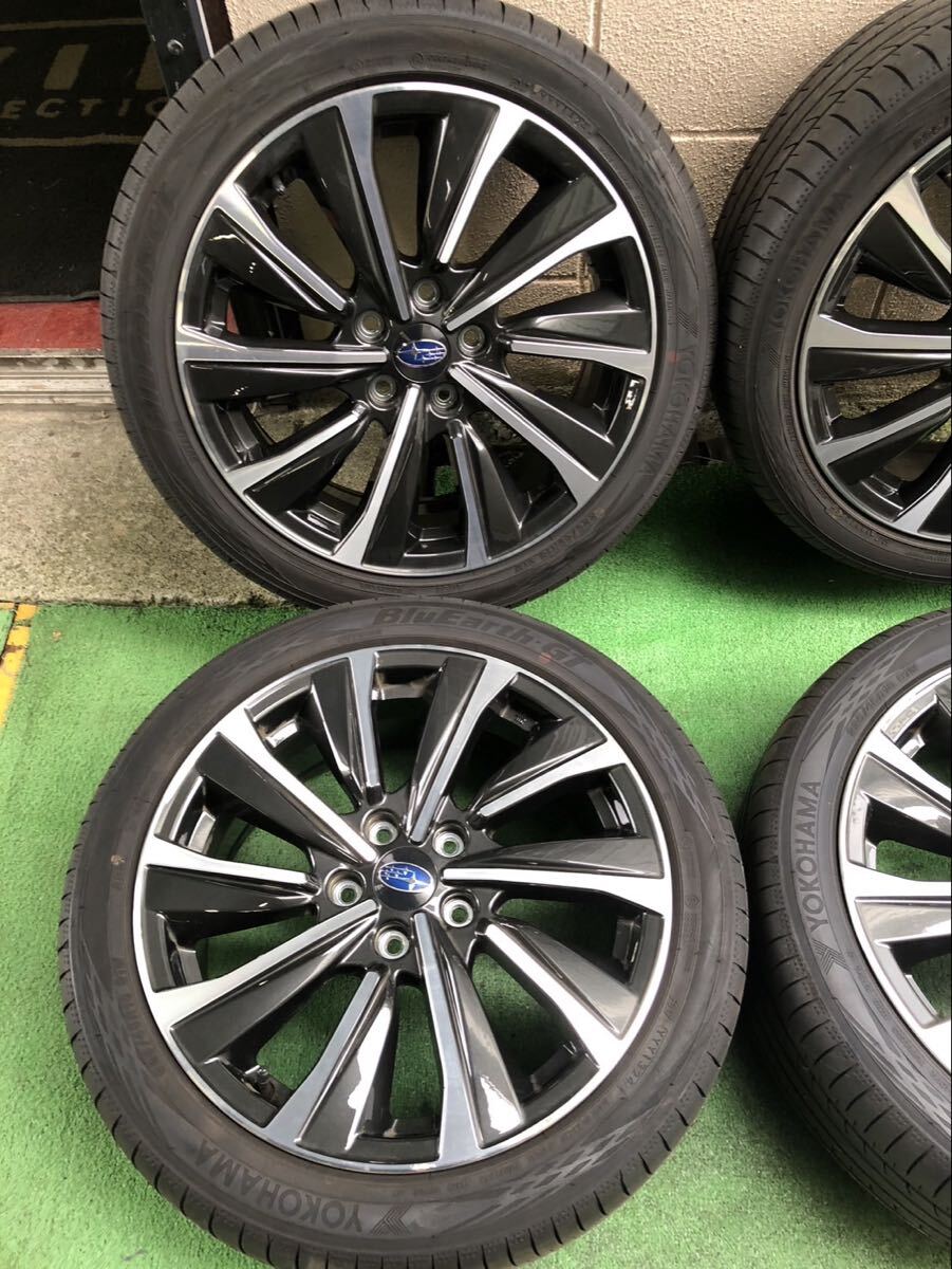 スバルレボーグ純正　18インチアルミホイールタイヤセット　YOKOHAMA ヨコハマ　225ー45ー18 レヴォーグ_画像2