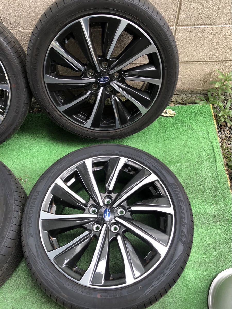 スバルレボーグ純正　18インチアルミホイールタイヤセット　YOKOHAMA ヨコハマ　225ー45ー18 レヴォーグ_画像3