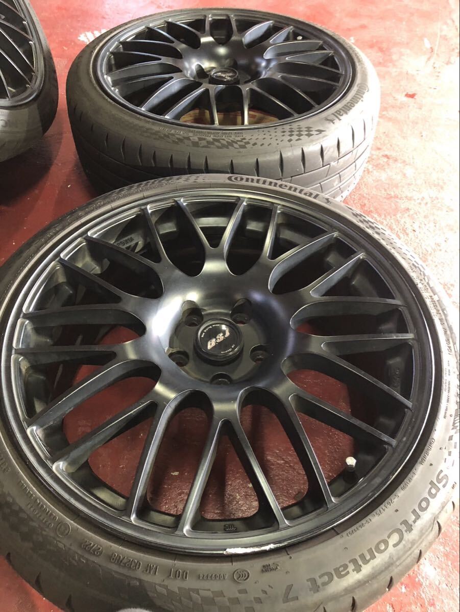 Cotinental コンチネンタル Sport Contact7 スポーツコンタクト 19インチアルミホイールタイヤセット 225ー40ー19 マッドブラック_画像3