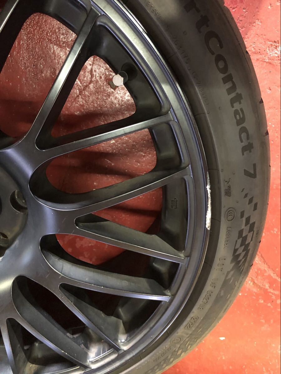 Cotinental コンチネンタル Sport Contact7 スポーツコンタクト 19インチアルミホイールタイヤセット 225ー40ー19 マッドブラック_画像5