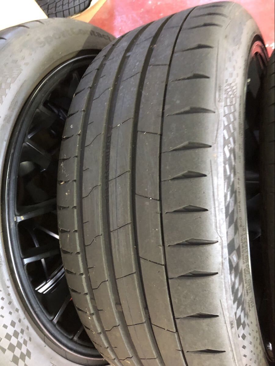 Cotinental コンチネンタル Sport Contact7 スポーツコンタクト 19インチアルミホイールタイヤセット 225ー40ー19 マッドブラック_画像9
