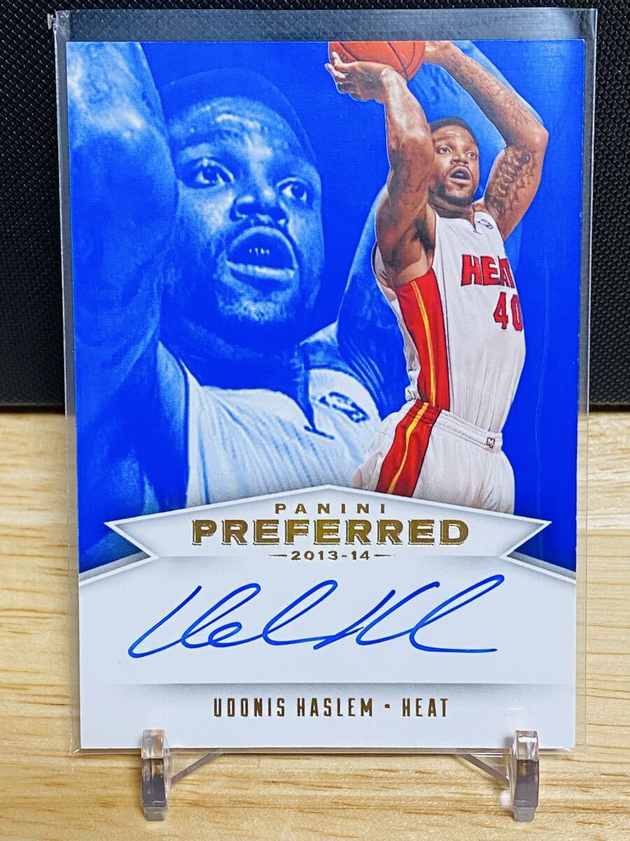 [49 листов ограничение ]NBA 2013-14 Panini Preferred Basketball Udonis Haslem Auto Miami * нагрев Miami Heat