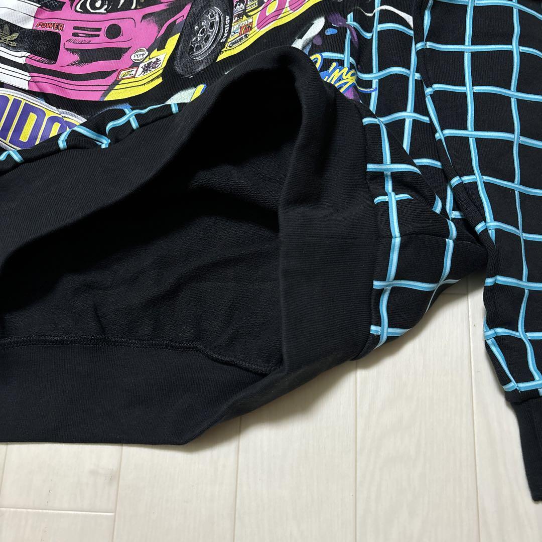 XLサイズ (O) ★新品 アディダス × ジェレミースコット ラリー パーカー コラボ 黒 ブラック adidas JEREMY SCOTT HG6511 JS LL 2L _画像5