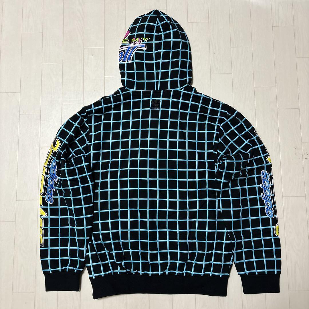 3XL(2XO)サイズ ★新品 アディダス × ジェレミースコット ラリー パーカー コラボ 黒 ブラック adidas JEREMY SCOTT HG6511 JS 4L _画像6