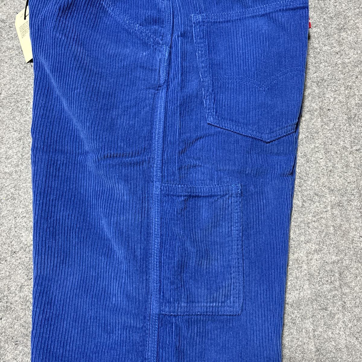 W38 L32 ★ 新品 リーバイス 568 コーデュロイ パンツ LEVI'S STAY LOOSE ステイルーズ カーペンター ワークパンツ 青 55849-0032 _画像7