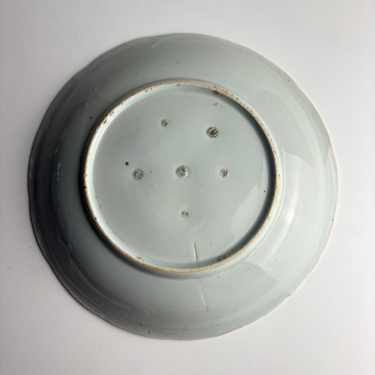  старый Imari белый фарфор с синим рисунком времена журавль круг тарелка антиквариат тарелка орнамент тарелка . тарелка античный старый белый фарфор с синим рисунком керамика керамика старый художественное изделие EE-6