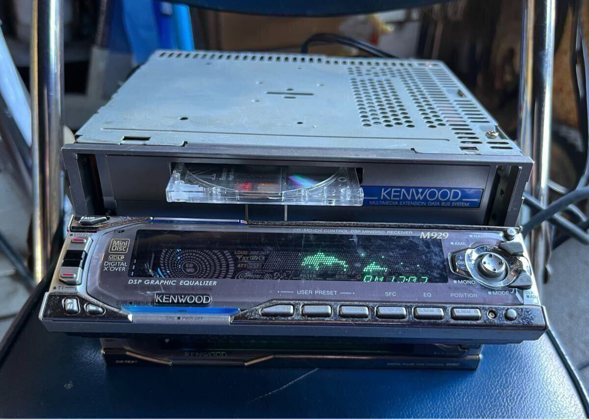当時物 / KENWOOD ケンウッド M929 / D929 DSP イコライザー CD / MD 実動品_画像3
