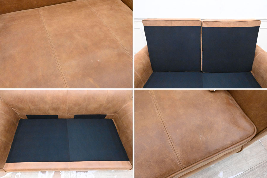 I232 人気家具メーカー 関家具 RELAXFORM ワイドダブルソファ トリプルソファ 2P 3P 二人掛け 三人掛け_画像7