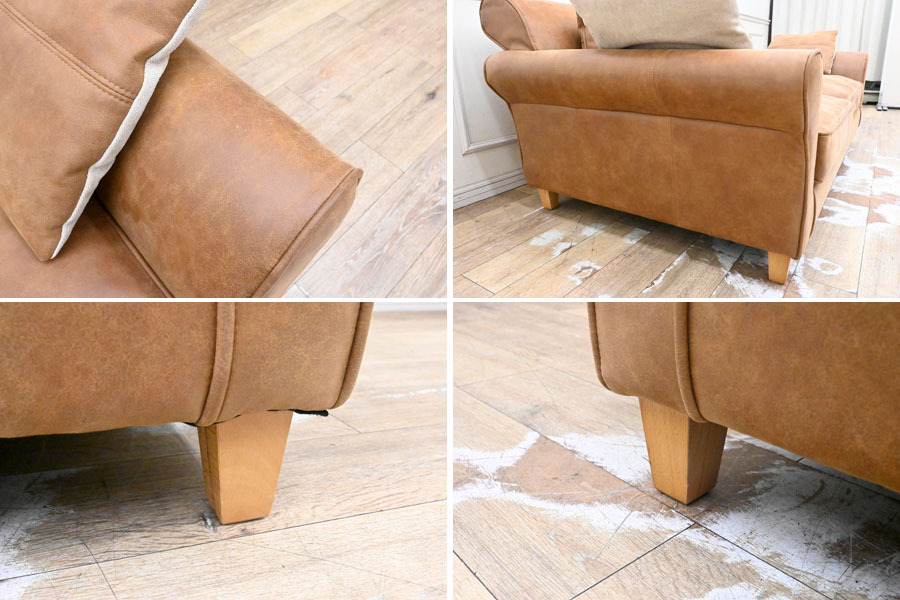 I232 人気家具メーカー 関家具 RELAXFORM ワイドダブルソファ トリプルソファ 2P 3P 二人掛け 三人掛け_画像8