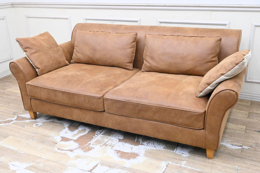 I232 人気家具メーカー 関家具 RELAXFORM ワイドダブルソファ トリプルソファ 2P 3P 二人掛け 三人掛け_画像1