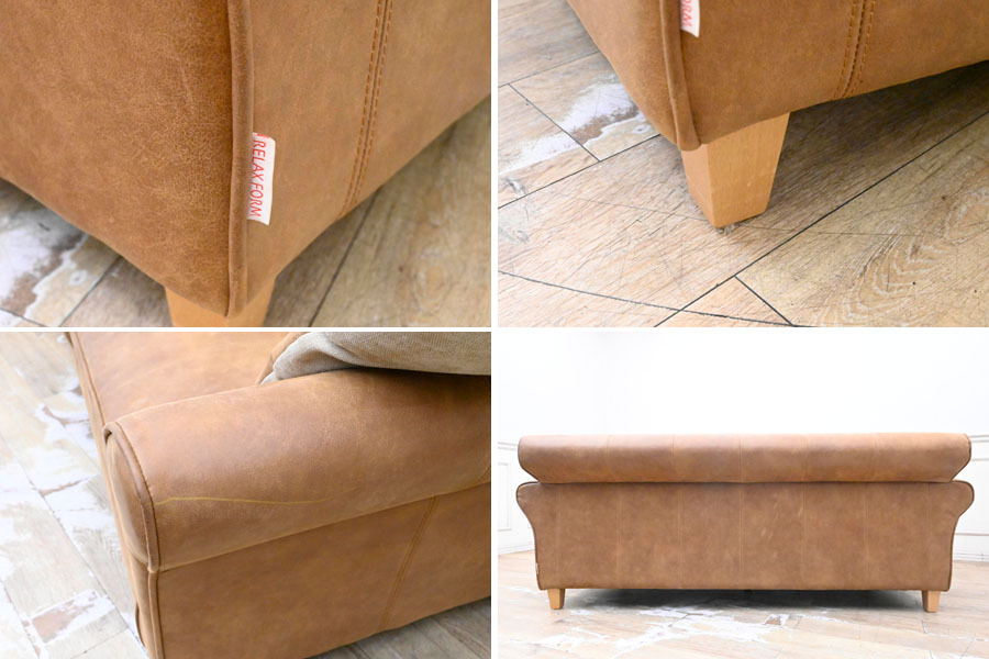 I232 人気家具メーカー 関家具 RELAXFORM ワイドダブルソファ トリプルソファ 2P 3P 二人掛け 三人掛け_画像9