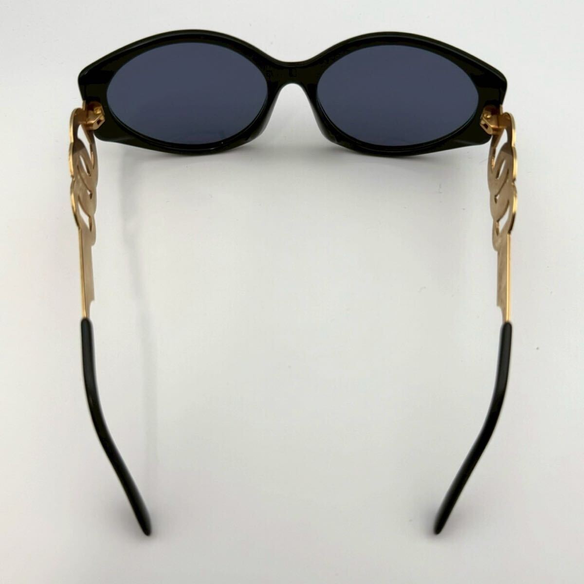 【超希少・極美品】GIVENCHY ジバンシー サングラス ヘキサゴン ゴールド カラーレンズ 黒 ブラック ロゴ ヴィンテージ メンズ レディース_画像7