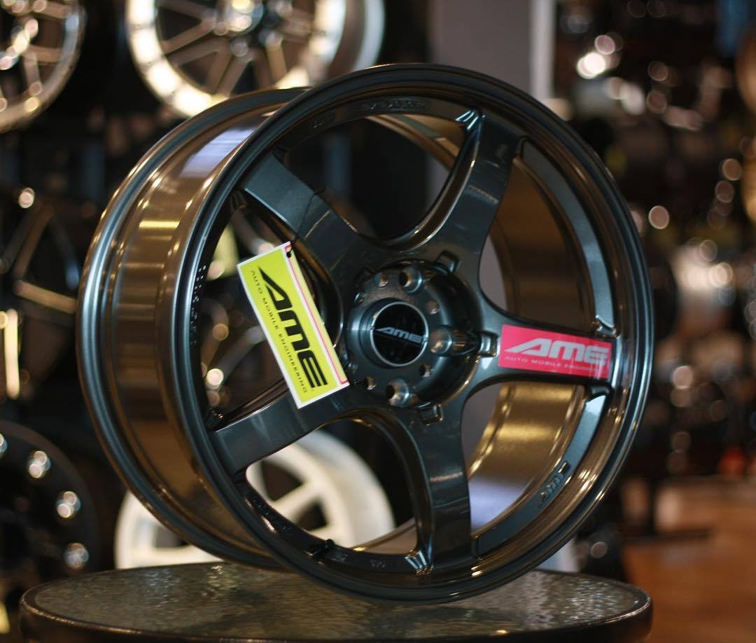 Made in JAPAN 17インチ 4本セット 7.5J +44 ホワイト 5-100 AME TRACER トレーサー GT-V GTV 鍛造並みの超軽量 ENKEI-MAT製法_画像7