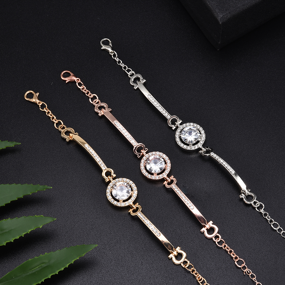 エレガント♪大粒シャイニング ラインストーン ブレスレット ローズピンク_画像3