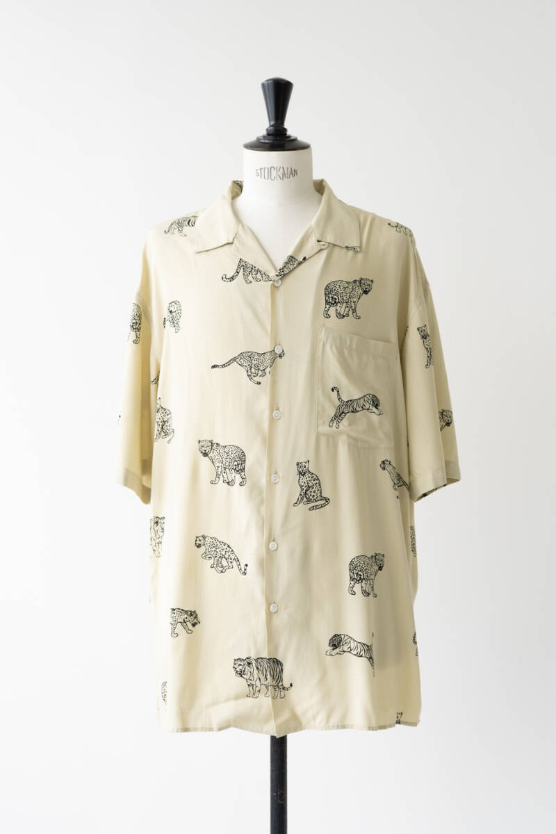 CELINE セリーヌ アニマル柄 シャツ size 37 1026841_画像2