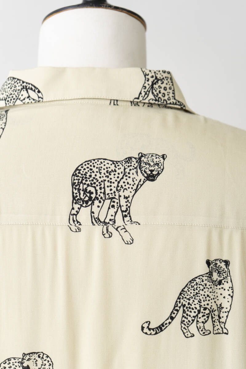 CELINE セリーヌ アニマル柄 シャツ size 37 1026841_画像6