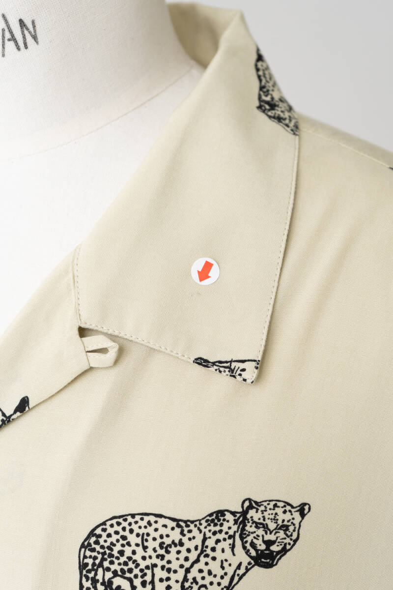 CELINE セリーヌ アニマル柄 シャツ size 37 1026841_画像7