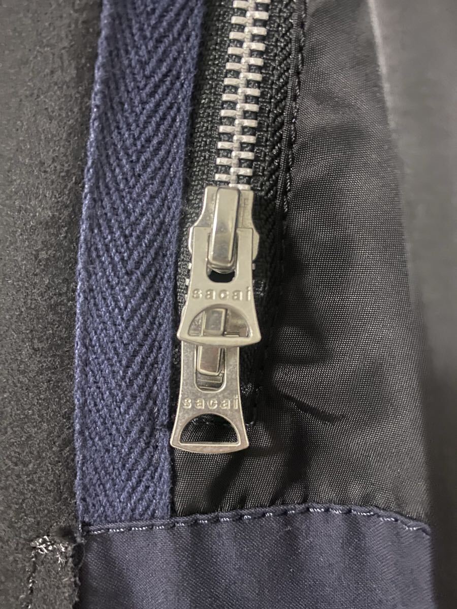 美品 sacai ジャケット ドッキング ブルゾン アウター_画像7