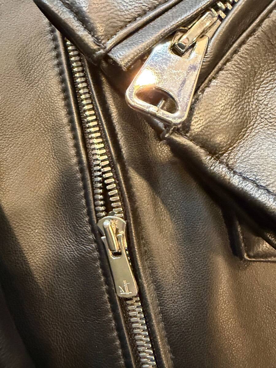 美品■JACKROSE/ジャックローズ■ ラムレザー/ダブルライダースジャケット■ブラック/サイズ5(Lくらい)■_画像6