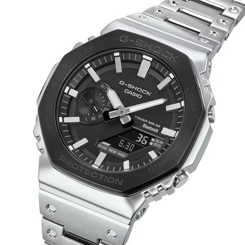 送料無料 特価 新品 CASIO カシオ 国内正規品 G-SHOCK GM-B2100BT-1AJF オクタゴン ブラックベゼル フルメタル タフソーラー メンズ腕時計_画像1