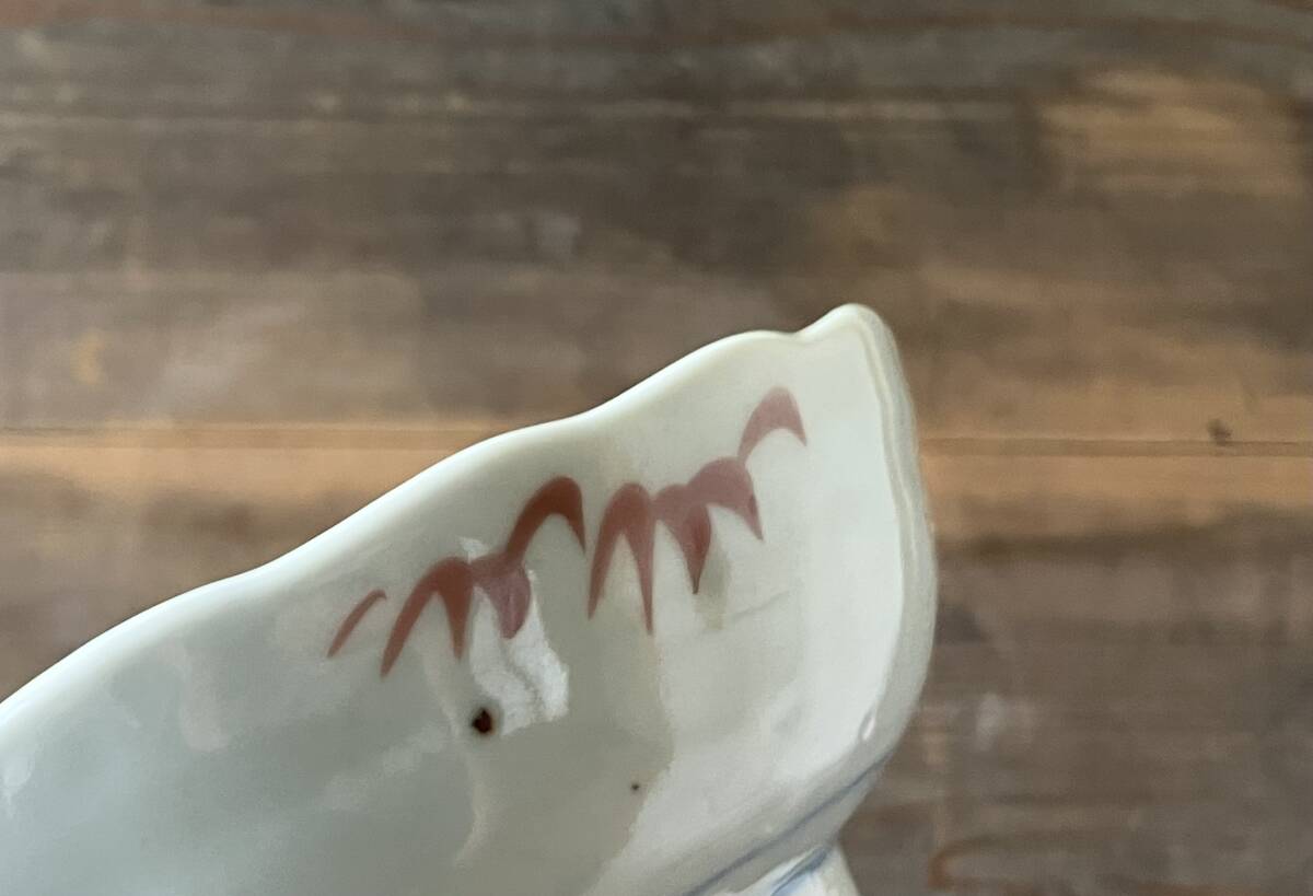 【OAN】 時代物 色絵印判 大膾皿 5枚セット 骨董 古美術 古道具 民藝 古民藝 茶道具 懐石 古玩 古伊万里 伊万里 瀬戸 九谷 I25111_画像6