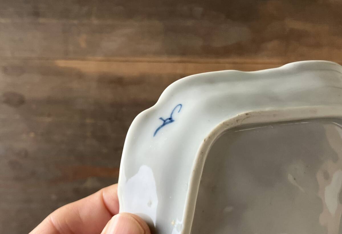 [OAN] времена предмет печать форма тарелка 6 шт. комплект антиквариат старый изобразительное искусство старый инструмент .. старый .. чайная посуда . камень старый . старый Imari Imari Seto Kutani I25112