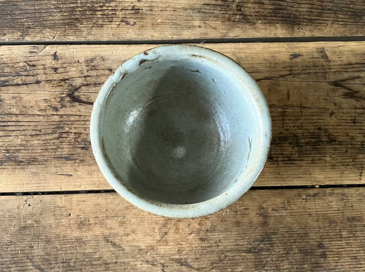 【OAN】 作家物 銘有 鉄絵 中鉢 骨董 古美術 古道具 民藝 古民藝 茶道具 懐石 古玩 唐津 絵唐津 窯傷 E251112_画像5