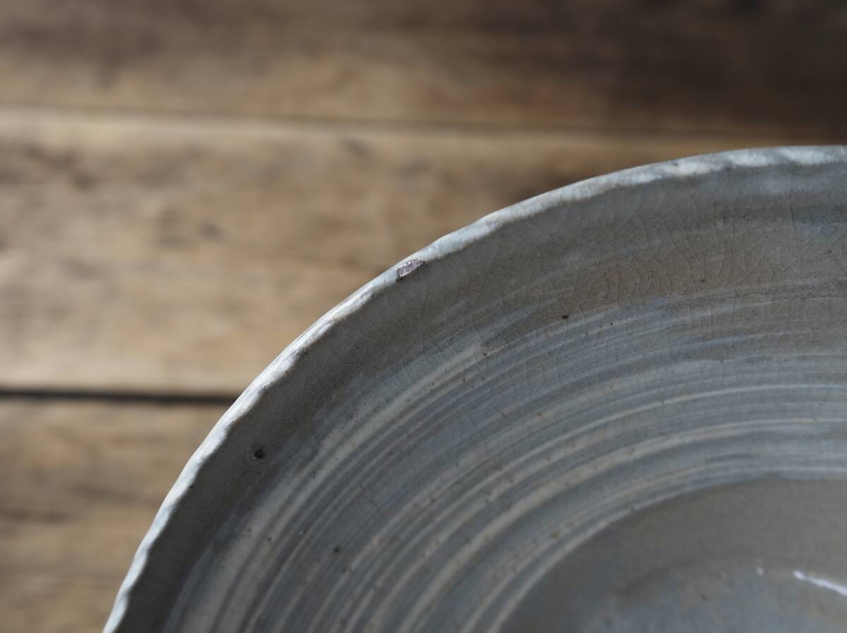 【OAN】 作家物 在銘 刷毛目 中鉢 向付 4客セット 骨董 古美術 古道具 民藝 古民藝 茶道具 懐石 古玩 銘有 李朝 唐津 E2529_画像8