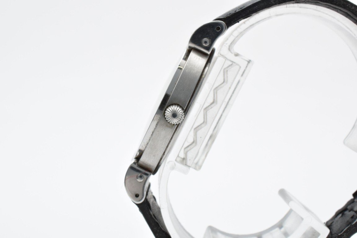 BALLＹ バリー 腕時計 メンズ クォーツ式 シルバー文字盤 デイト ３針 黒ベルト 電池式_画像4