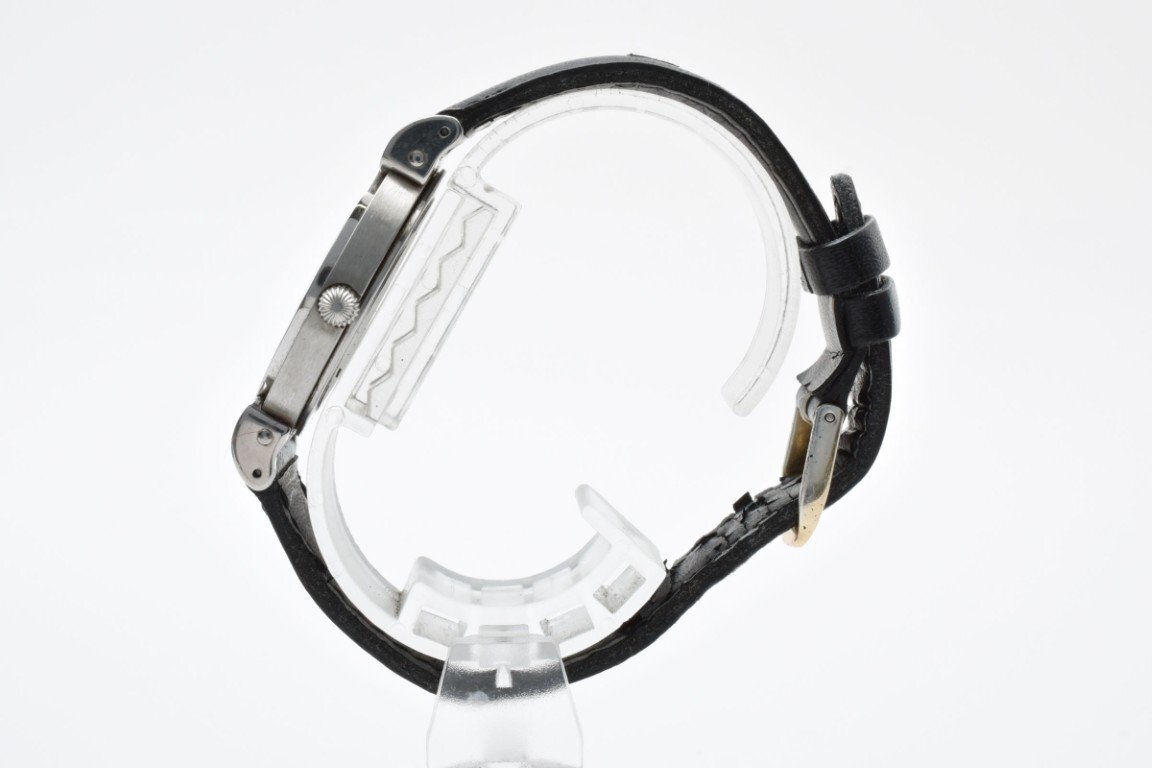 BALLＹ バリー 腕時計 メンズ クォーツ式 シルバー文字盤 デイト ３針 黒ベルト 電池式_画像3