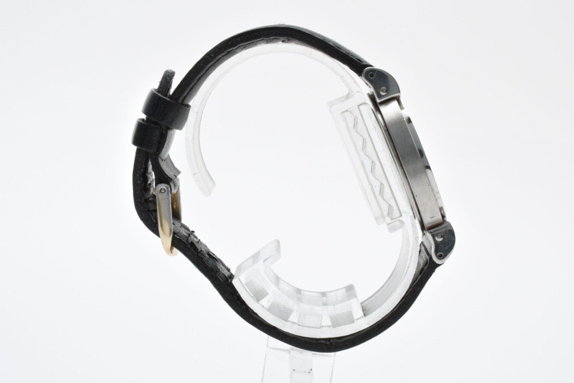 BALLＹ バリー 腕時計 メンズ クォーツ式 シルバー文字盤 デイト ３針 黒ベルト 電池式_画像6