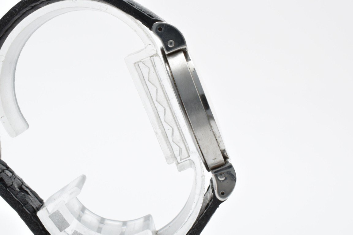 BALLＹ バリー 腕時計 メンズ クォーツ式 シルバー文字盤 デイト ３針 黒ベルト 電池式_画像7