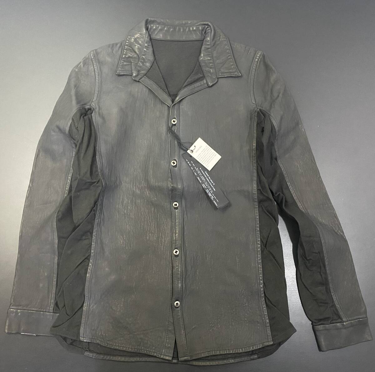 B348 1円～ 未使用 attack the mind7 アタックザマインド7 サイズ3 99/BLACK 黒 シャツ_画像1