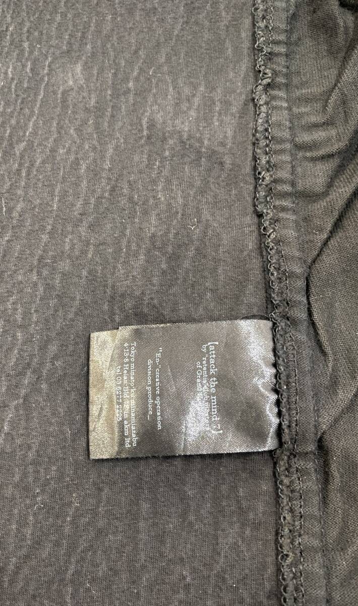 B348 1円～ 未使用 attack the mind7 アタックザマインド7 サイズ3 99/BLACK 黒 シャツ_画像5