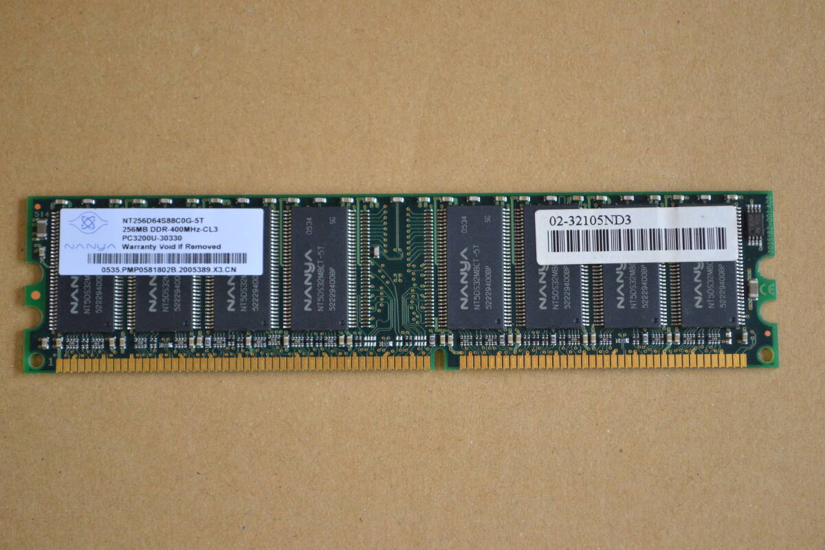 NT256D64S88C0G-5T 256MB DDR-400Mhz-CL3 1枚_画像1