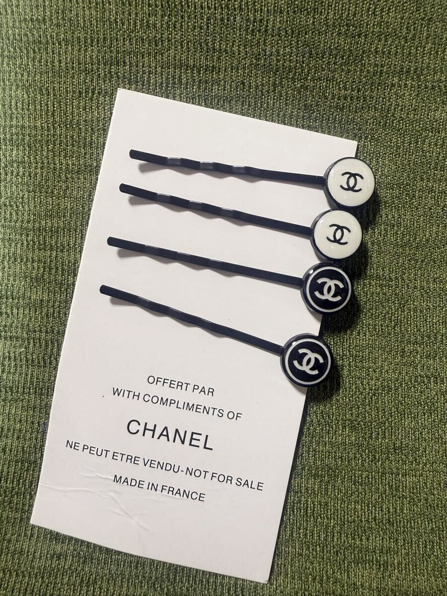 新品未使用 CHANEL シャネル VIP ノベルティ ヘアピン4点セット_画像1