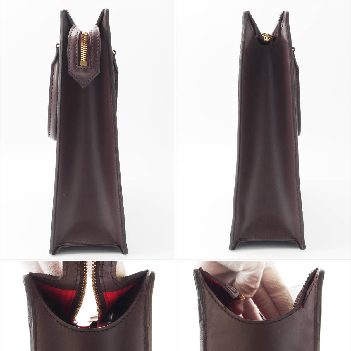 【極美品】 ルイヴィトン ダミエ ヴェニス ハンドバッグ ブラウン エベヌ (25-289)_画像3