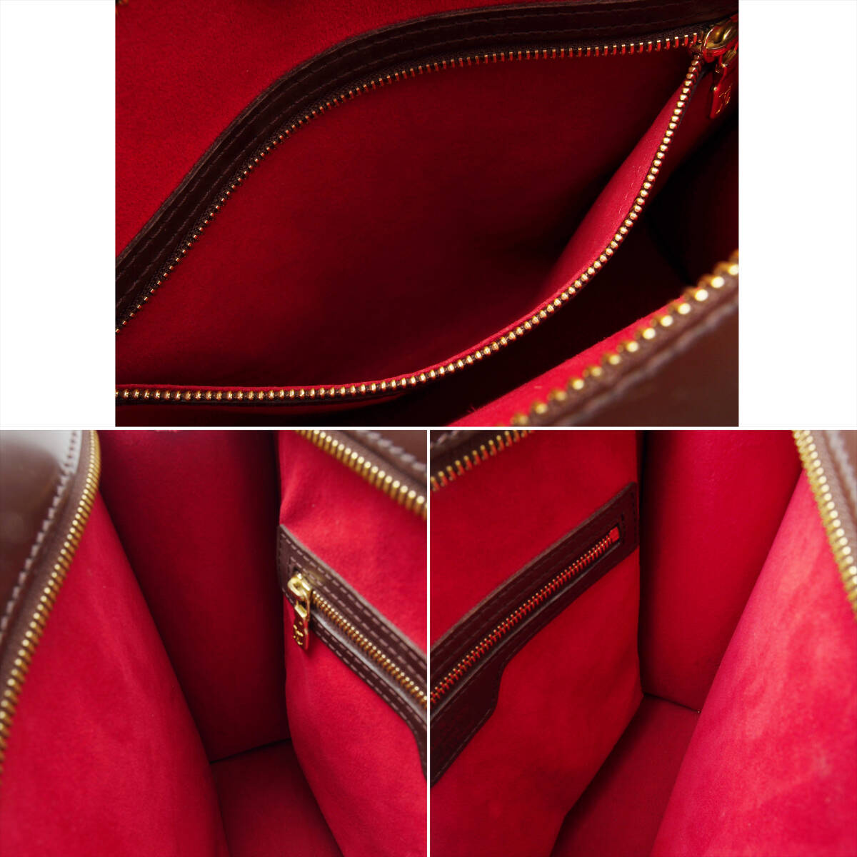 【極美品】 ルイヴィトン ダミエ ヴェニス ハンドバッグ ブラウン エベヌ (25-289)_画像9