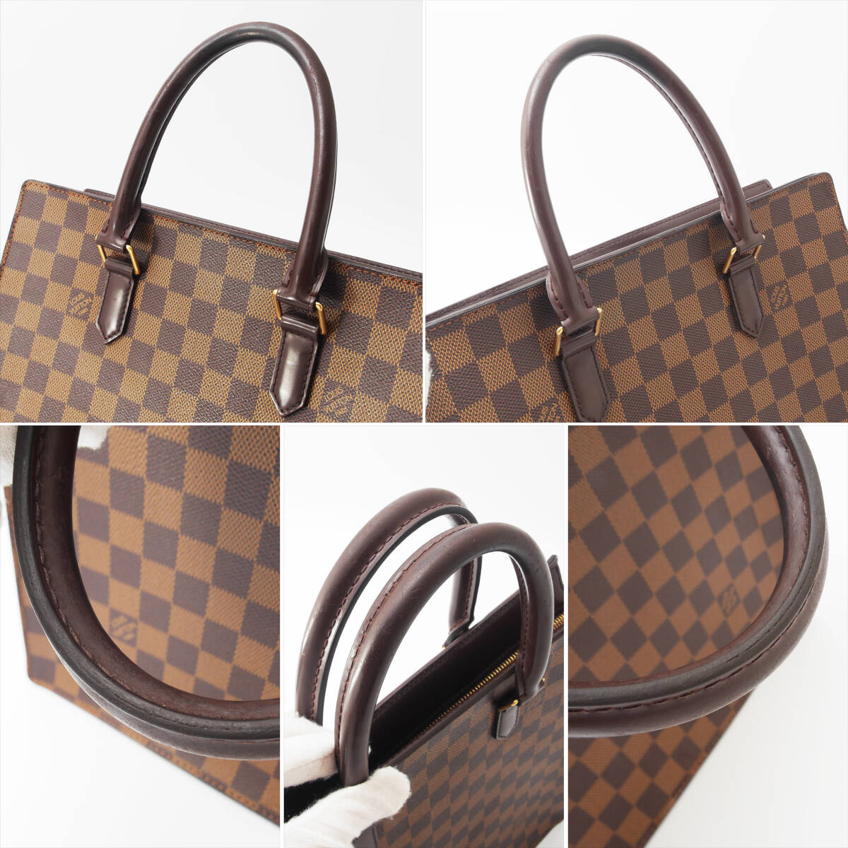 【極美品】 ルイヴィトン ダミエ ヴェニス ハンドバッグ ブラウン エベヌ (25-289)_画像6
