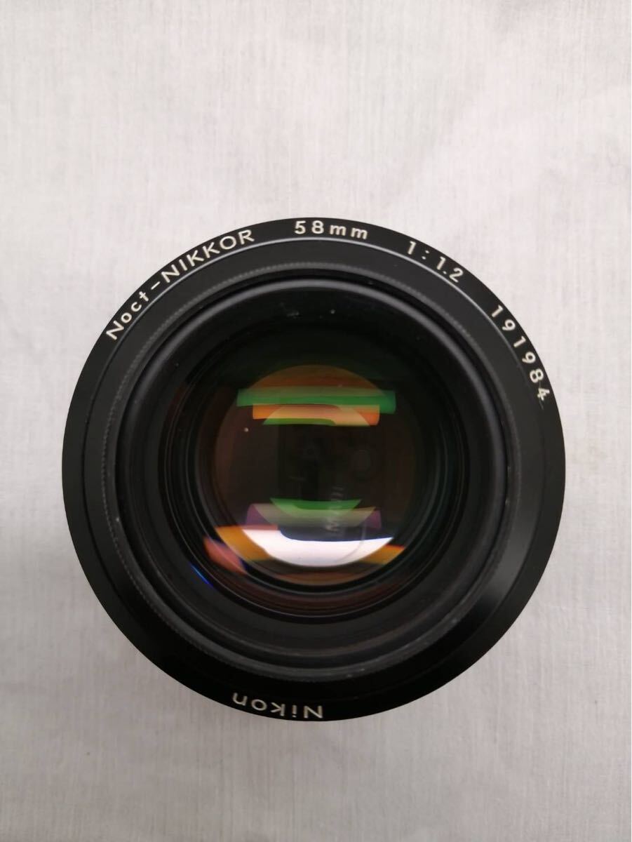 51【15】Nikon ニコン 希少銘玉レンズ AI Noct Nikkor 58mm F1.2 レンズフードHS-7付属 ニコンFマウント あ_画像8