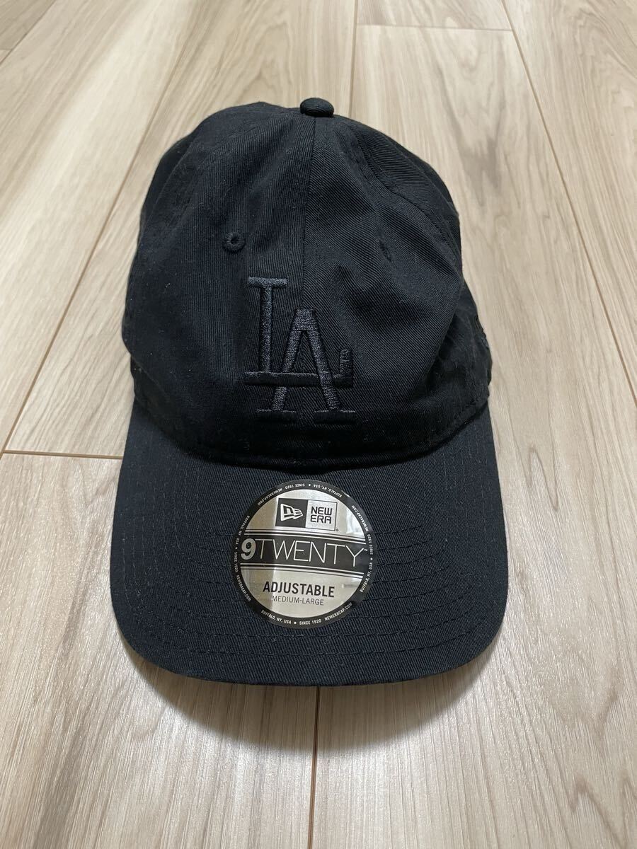 【NEW ERA】9TWENTY MLB BASEBALL CAP /【ニューエラ】920 ベースボール キャップ ブラック 黒 ドジャース_画像1