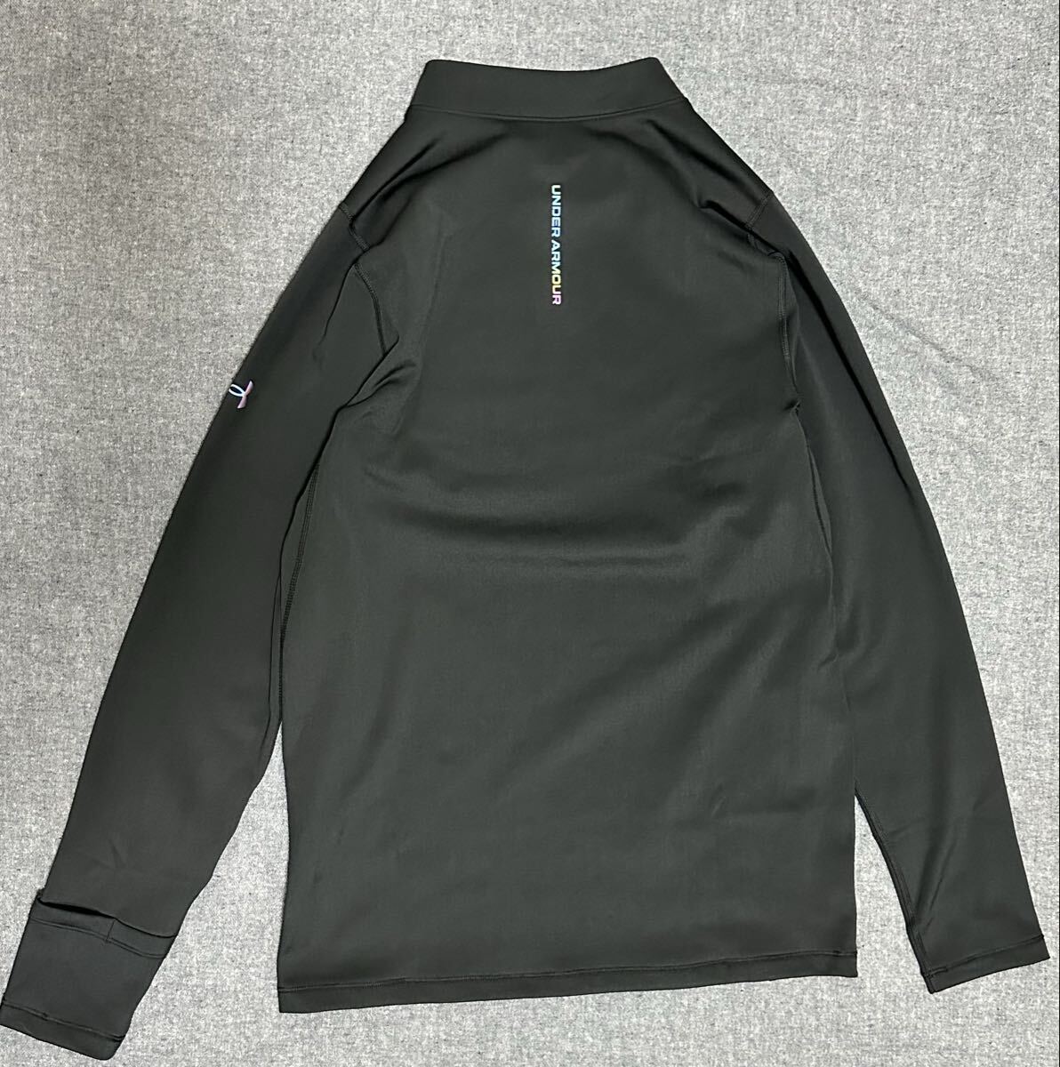 UNDER ARMOUR ２０２５秋冬NEWMODEL UAコールドウェザー プロ ロングスリーブ モックネック シャツインナートレーニングウェア２セット_画像3