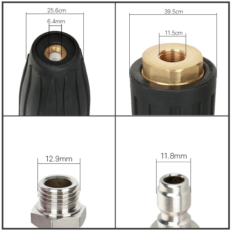 高圧洗浄機 ノズル ターボノズル 回転ノズル 4000psi ワンタッチ カプラー 1/4 強力 035穴 13L/分_画像4