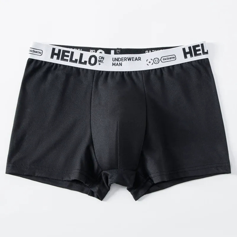 ボクサーパンツ メンズ ロゴ 無地 下着 アンダーウェア 通気性 パンツ 5枚セット XL インナー おしゃれ かっこいい プレゼント ローライズ_画像8