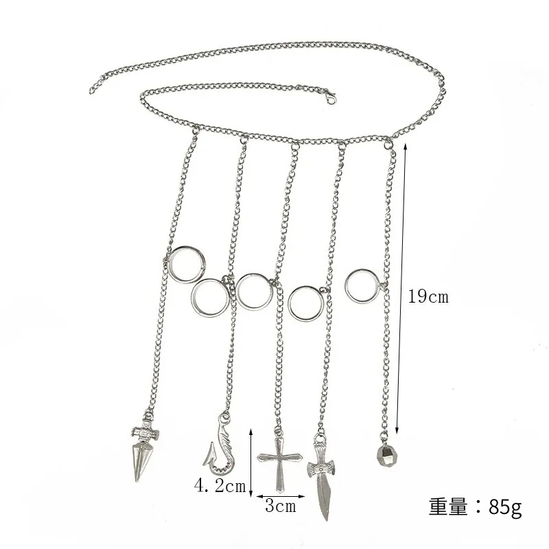 ハンター×ハンター クラピカ シルバー チェーン HUNTER×HUNTER リング 指輪 アクセサリー カッコいい 制約の鎖 鎖野郎 _画像2
