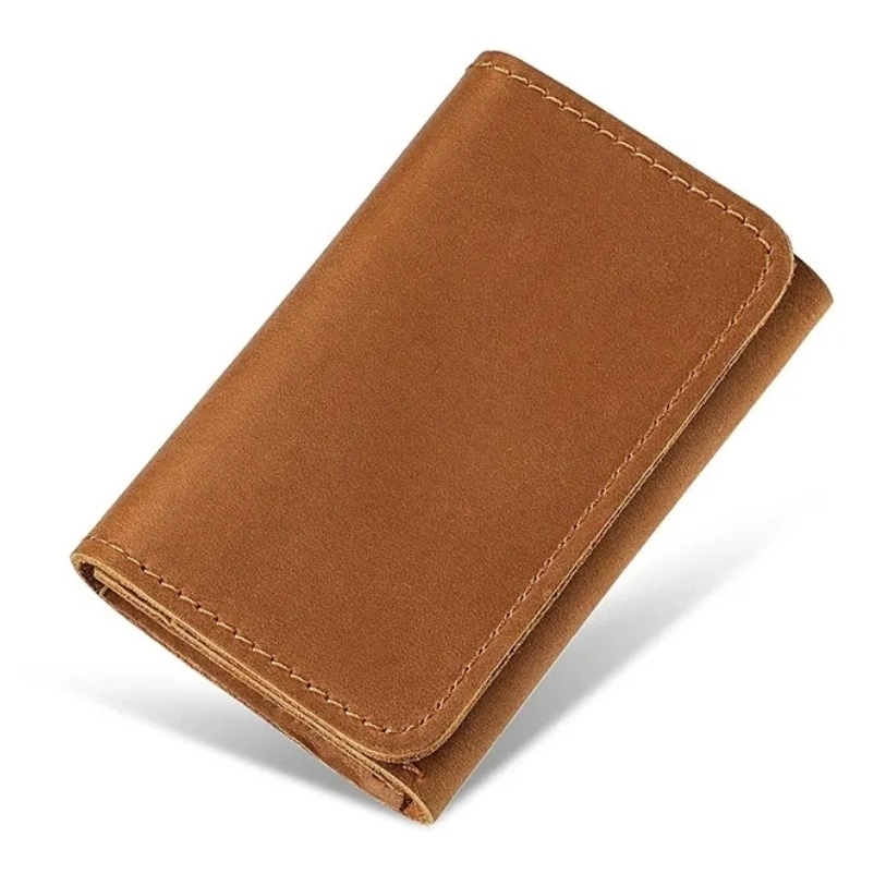 カードケース 名刺入れ キャメル 本革 牛革 ミニ財布 レザー 小銭入れ ビジネス 財布 カード入れ 便利 おしゃれ 人気_画像6