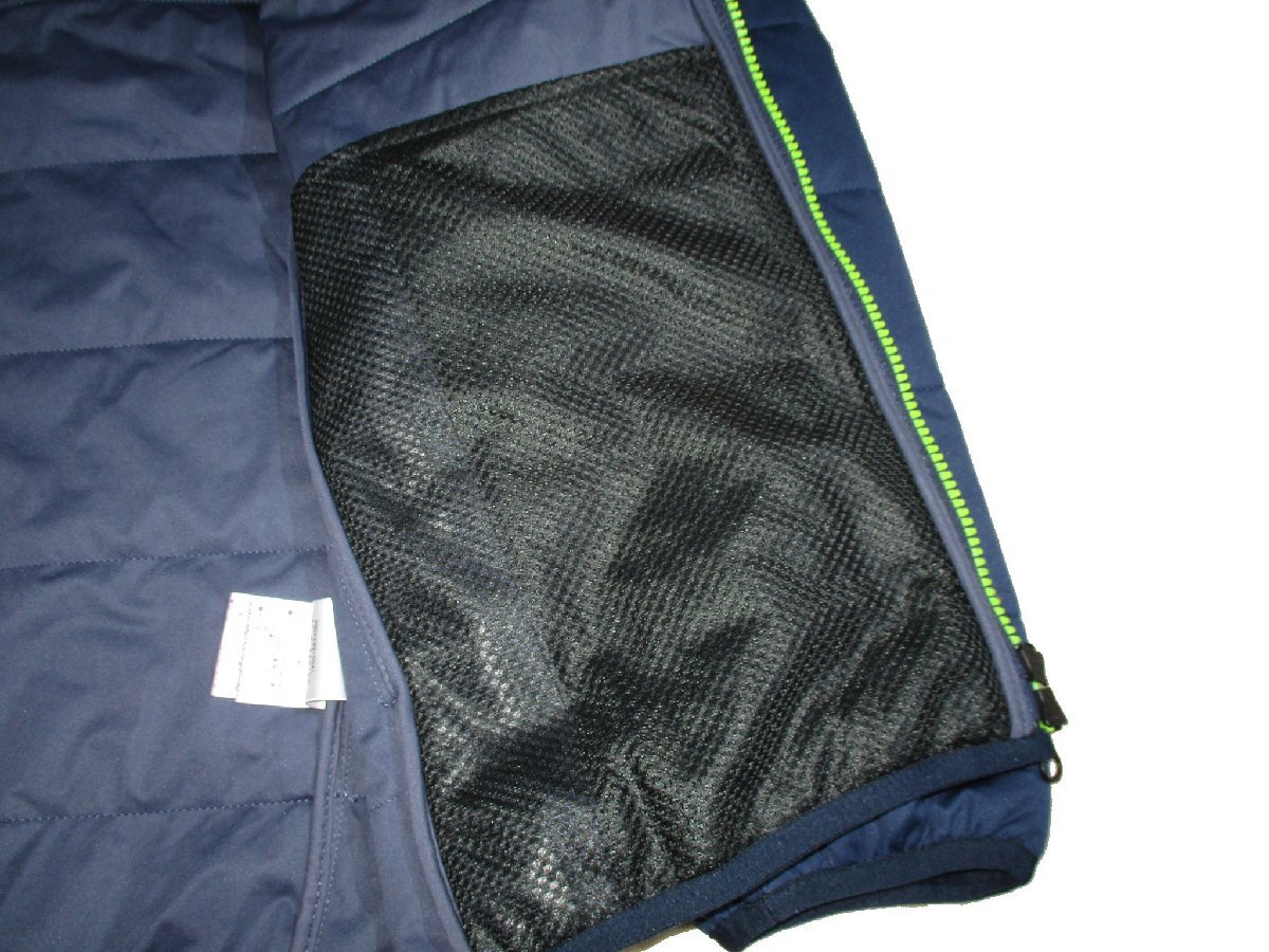 新品 M 定価1.98万▼ ニューバランス ゴルフ NEW BALANCE GOLF ▼ ダウン調 中綿入り ブルゾン ジャケット メンズ ウェア ライトダウン 紺_画像6