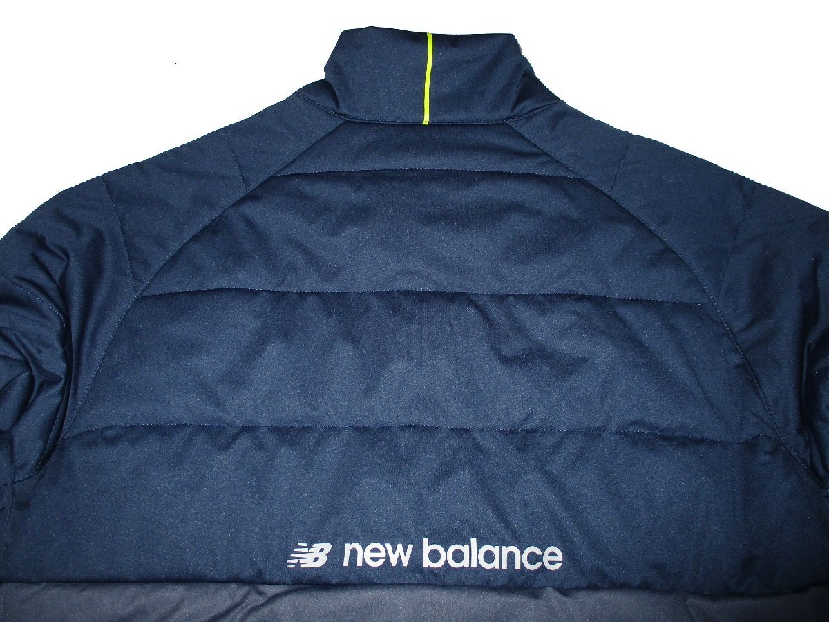 新品 M 定価1.98万▼ ニューバランス ゴルフ NEW BALANCE GOLF ▼ ダウン調 中綿入り ブルゾン ジャケット メンズ ウェア ライトダウン 紺_画像10