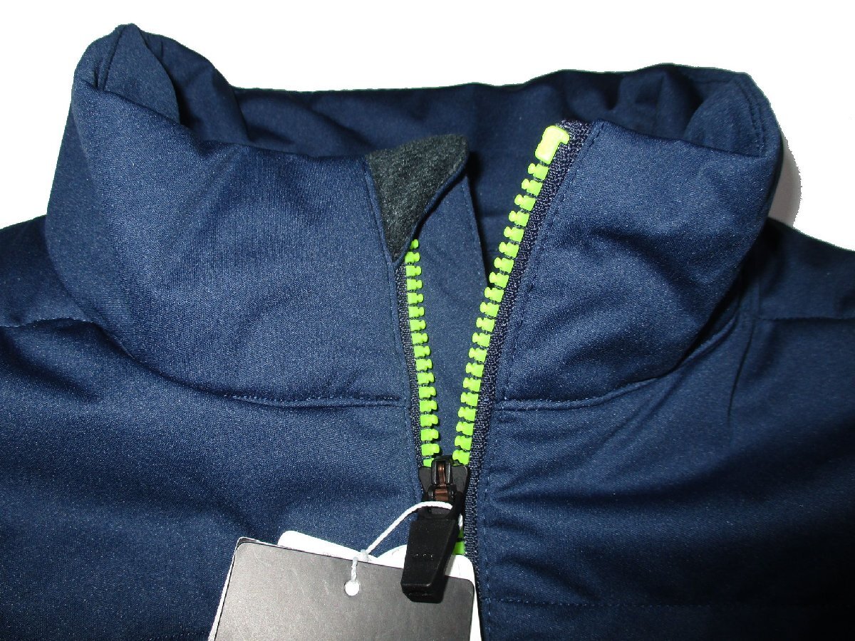 新品 秋冬物 XL 定価1.98万▼ ニューバランス ゴルフ NEW BALANCE GOLF ▼ ダウン調 中綿入り ブルゾン ジャケット メンズ LL ネイビー 紺_画像9