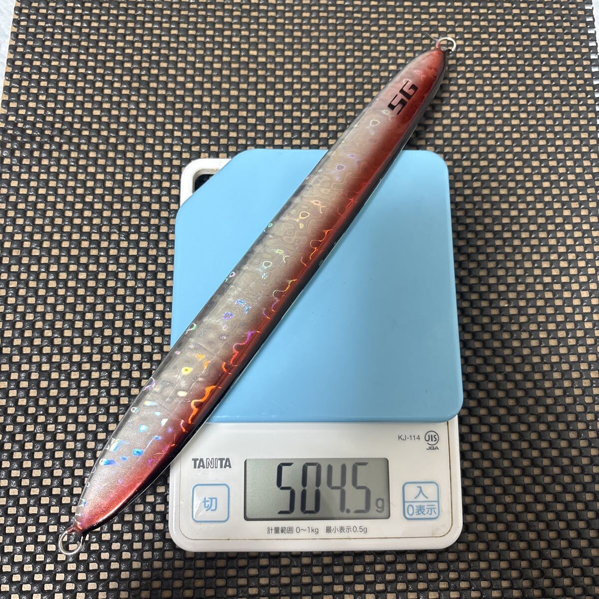 ディープライナー　スパイ　500g SPY スーパーグロー ゼブラグロー 中深海 シーフロアコントロール ウロコジグ_画像2